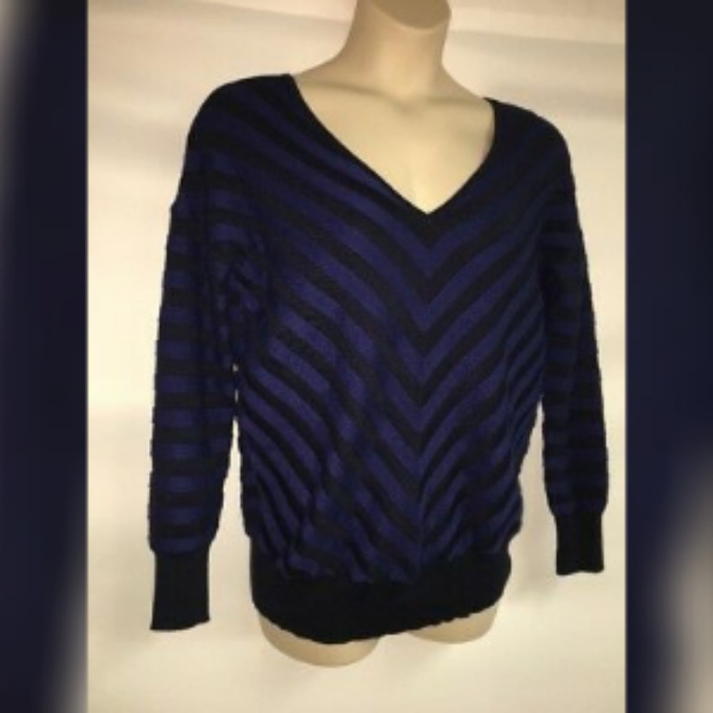 Lane Bryant Navy striped top